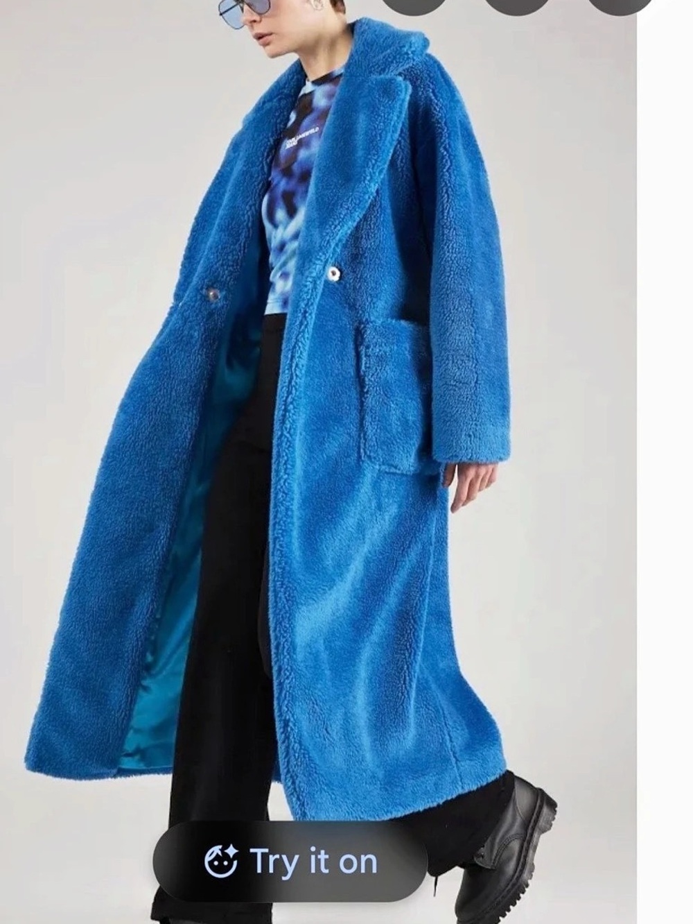 UGG Blue Alesandra Teddy Coat New
